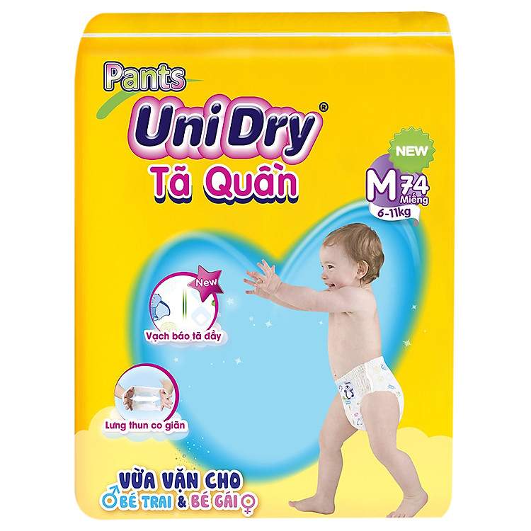 Sở Hữu Ngay Tã Quần Unidry Ultra Jumbo M74 Để Bé Luôn Sạch Sẽ Và Khô Thoáng Mỗi Giờ