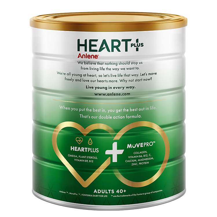 Sữa bột Anlene Heart Plus 750g bảo vệ sức khỏe tim mạch tặng nồi inox hoặc chảo 18cm cực giá trị