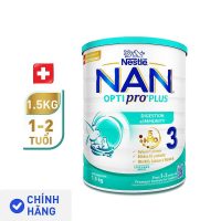 Sữa bột Nestlé NAN OPTIPRO PLUS 3 lon 1500g đồng hành cùng mẹ chăm sóc sức khỏe bé yêu