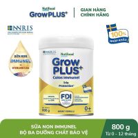 Sữa Bột Nutifood Sweden GrowPLUS+ Sữa Non Immunel 800g Đồng Hành Cùng Bé Trong Năm Đầu Đời