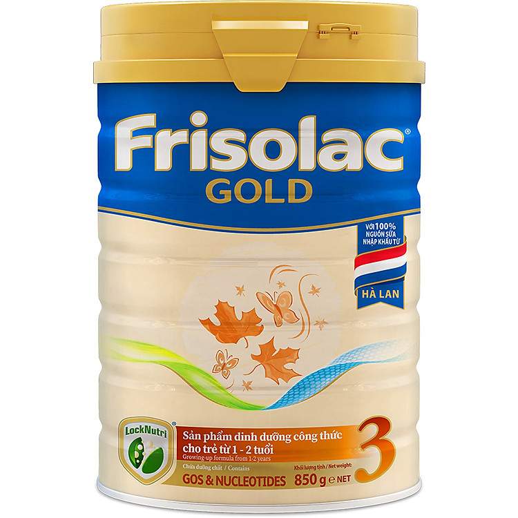 Sữa Frisolac Gold 3 850g Đảm Bảo Tiêu Chuẩn Chất Lượng Quốc Tế Cho Trẻ Việt Nam
