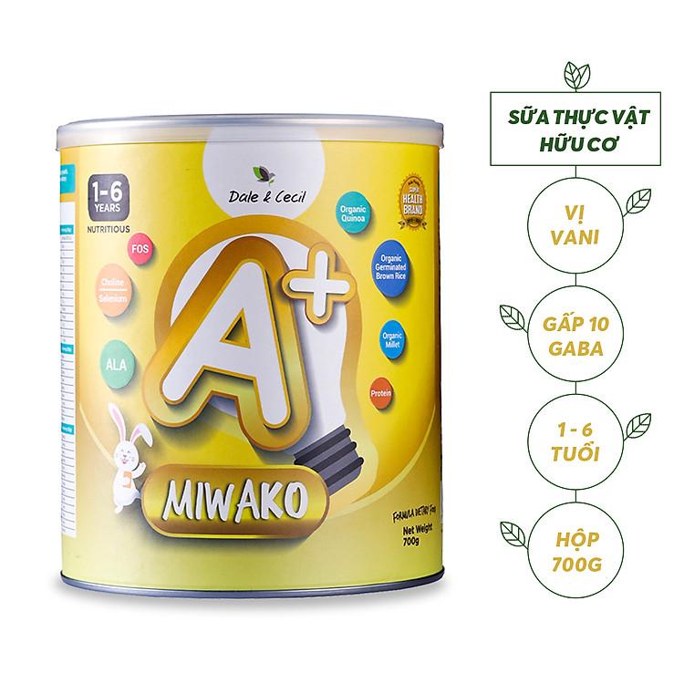 Sữa hữu cơ Miwako A+ Malaysia vị vani ngọt thanh giúp bé thông minh và cao lớn