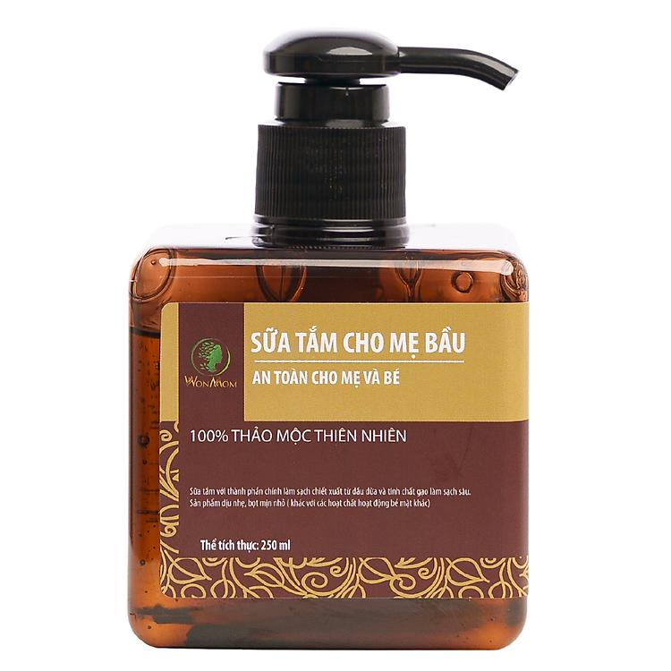 Sữa tắm hữu cơ Wonmom nuôi dưỡng sâu giúp làn da body mẹ bầu luôn trắng mịn
