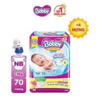 Tã dán Bobby sơ sinh mềm mại như bông nâng niu từng nhịp thở của làn da