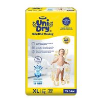 Tã dán em bé Unidry G6X size XL 38 miếng gói Jumbo giải pháp chăm sóc toàn diện