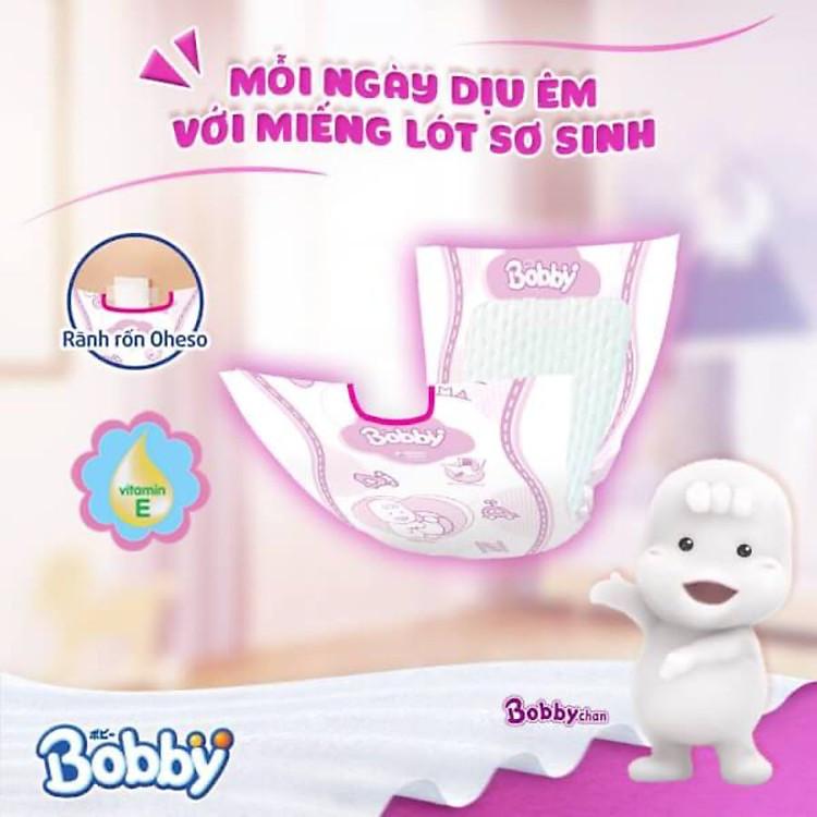 Tã lót Bobby NB2 60 miếng bảo vệ bé yêu suốt ngày dài với chất liệu mềm mại và an toàn tuyệt đối