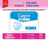 Tã quần Caryn mỏng nhẹ size L 22 miếng bảo vệ khô thoáng suốt ngày dài năng động