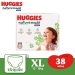 Tã Quần Huggies Platinum Nature Made XL38 Mềm Mại Như Nhung Nâng Niu Từng Bước Chạy