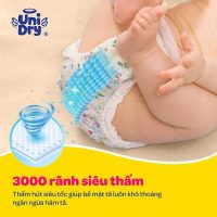 Tã quần UniDry siêu khô thoáng gói Jumbo mới size XXL thấm hút nhanh chóng khô ráo