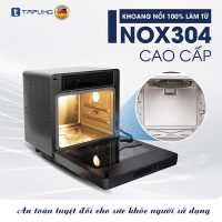 Tận hưởng hương vị thực phẩm nguyên bản với nồi chiên hơi nước TAPUHO TSF16 COLOR hiện đại