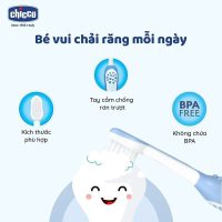 Tăng cường bảo vệ răng miệng cho bé mỗi ngày cùng bàn chải Chicco 6 tháng