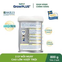 Tăng cường năng lượng và tầm vóc với sữa bột Nutifood GrowPLUS+ Cao Lớn Vượt Trội 800g