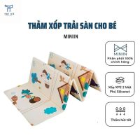 Thảm trải sàn cho bé MINIIN phủ silicone cao cấp chống thấm nước và dễ dàng lau chùi