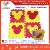 Thảm xốp ECOBABY Mickey bộ 10 tấm dày 1cm kích thước 30x30cm cho không gian của bé