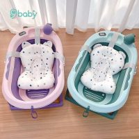Thau tắm 9BABY chính hãng thiết kế gấp gọn thông minh kèm phao tiện ích cho trẻ