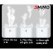 Thiết bị tạo ẩm Rhino H802 bình 3 lít đèn bảy màu cho không gian sống tiện nghi