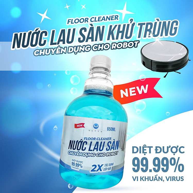 Tối ưu hóa hiệu suất làm sạch của robot với nước lau sàn khử khuẩn chuyên nghiệp