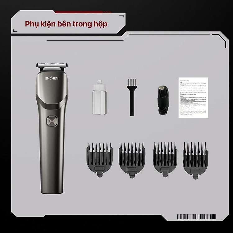 Tông đơ Xiaomi Enchen Beardo2 phiên bản thép không gỉ đa chức năng dành cho mọi đối tượng