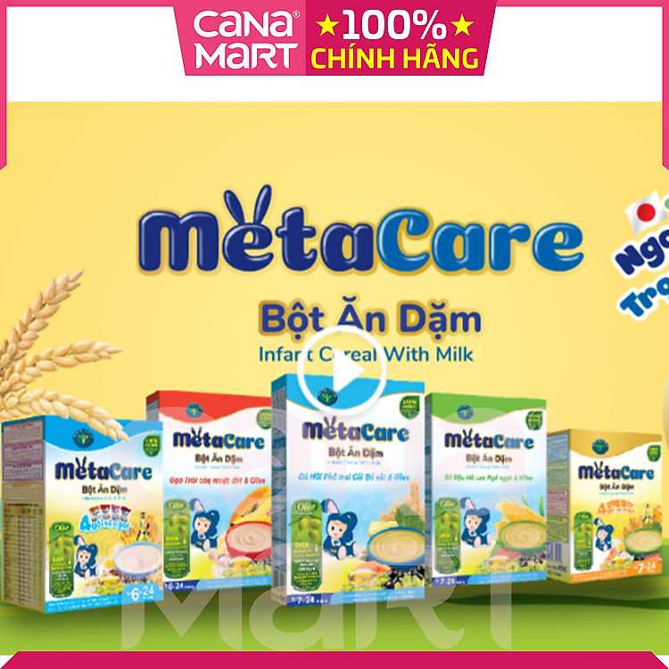 Trải nghiệm bột ăn dặm Nutricare Metacare vị gạo trái cây nhiệt đới olive 200g mỗi ngày
