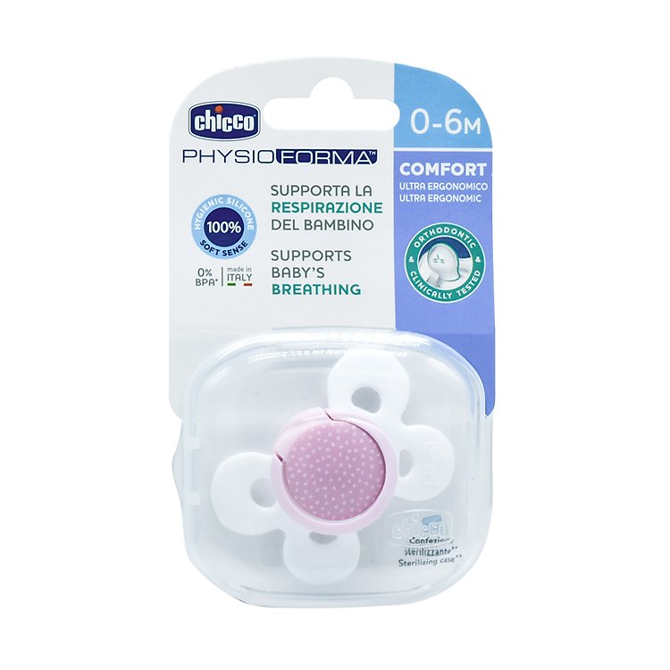 Trải nghiệm sự khác biệt từ ty ngậm silicone Chicco Physio Comfort dành riêng cho trẻ nhỏ