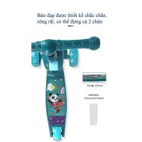 Trải nghiệm vận động thú vị cùng xe trượt Scooter 3 bánh tích hợp đèn nhạc cho trẻ em
