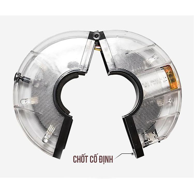 Trang Trí Xe Đạp Với Đèn Led 7 Màu Mai Lee Gắn Trục Giữa Phi 19-36mm Sạc USB