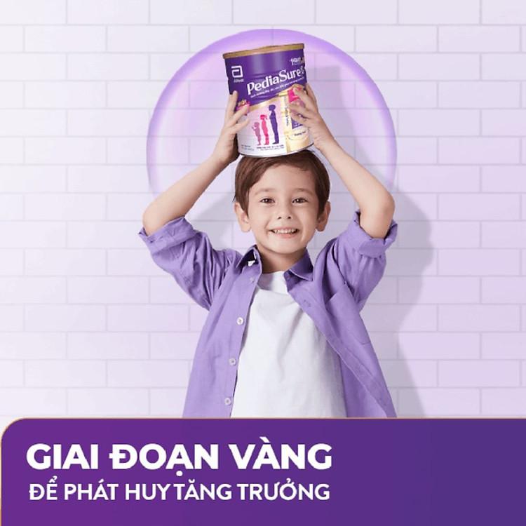 Trẻ cao lớn thông minh nhờ sử dụng sữa bột Abbott Pediasure Hương Vani Ít Ngọt 850g