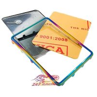 Trọn Bộ Khung Biển Số Titan Kèm Mica Bảo Vệ Gắn Cho Xe Máy Chuẩn Đẹp Như Hình