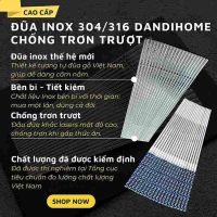 Đũa inox DandiHome 2020 chống trượt bền bỉ an toàn sức khỏe đạt chuẩn quốc tế