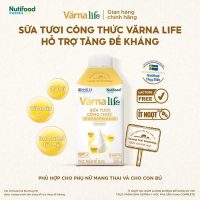 Värna Life sữa tươi công thức vàng thùng 12 hộp 200ml bảo vệ sức khỏe toàn diện từ bên trong