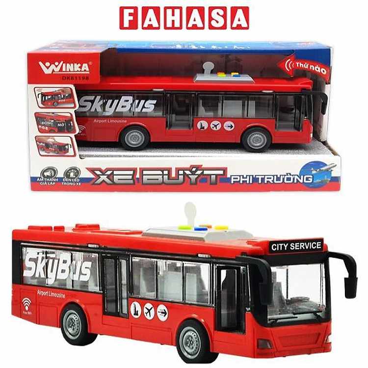 Xe Buýt Phi Trường Winka DK81198 Màu Đỏ Sản Phẩm Ưa Chuộng Của Các Bạn Nhỏ