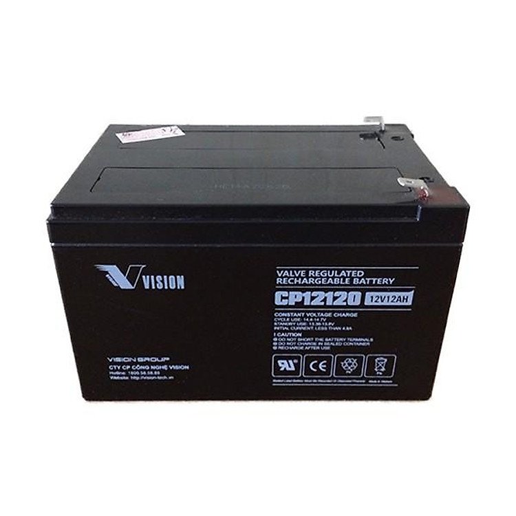 Ắc Quy Vision CP12120 12V 12Ah Cam Kết Hiệu Suất Vận Hành Vượt Trội Theo Thời Gian