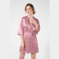 Áo Choàng Ngủ Wannabe KI010 Phi Lụa Mềm Mại Nâng Niu Làn Da Suốt Đêm Dài