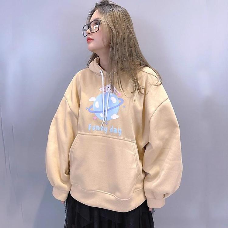 Áo Hoodie Nỉ Ngoại Funny Day HD2270 Thỏ Trái Đất Lựa Chọn Hoàn Hảo Cho Tín Đồ Streetwear