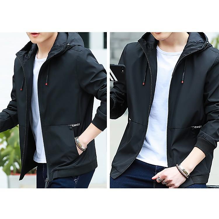 Áo khoác dù nam 2 lớp chất liệu nhẹ nhàng dễ dàng gấp gọn mang theo mọi nơi