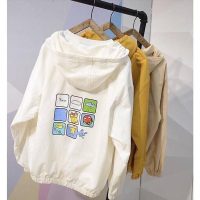 Áo khoác dù nữ M035 in hình phía sau đa dạng màu sắc lựa chọn dễ dàng