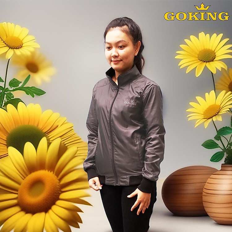 Áo khoác gió GOKING cách nhiệt unisex vải dù bền đẹp lót vải cào giữ ấm cơ thể ổn định