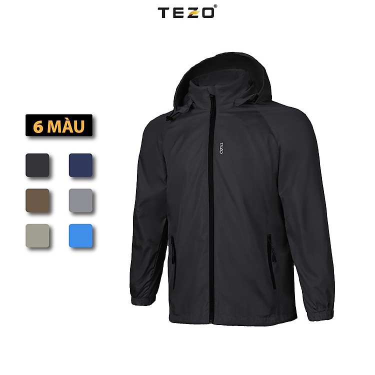 Áo khoác nam TEZO 2109AG2T01 chất liệu vải gió hai lớp giữ ấm kháng nước đa năng