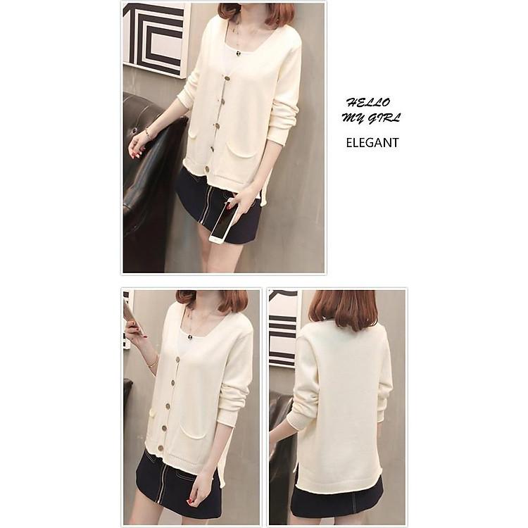 Áo len nữ đẹp mẫu cardigan hai túi cao cấp sự lựa chọn hoàn hảo năm nay