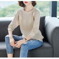 Áo len nữ lưới cổ tròn AL39 lựa chọn hàng đầu cho phong cách thời thượng