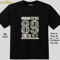 Áo phông nam nữ Urban Style 89 mã G107 chất lượng hàng hiệu Goking siêu thoáng mát