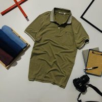 Áo phông nam trung niên mẫu trơn có túi chất liệu cotton cao cấp bền màu sắc nét