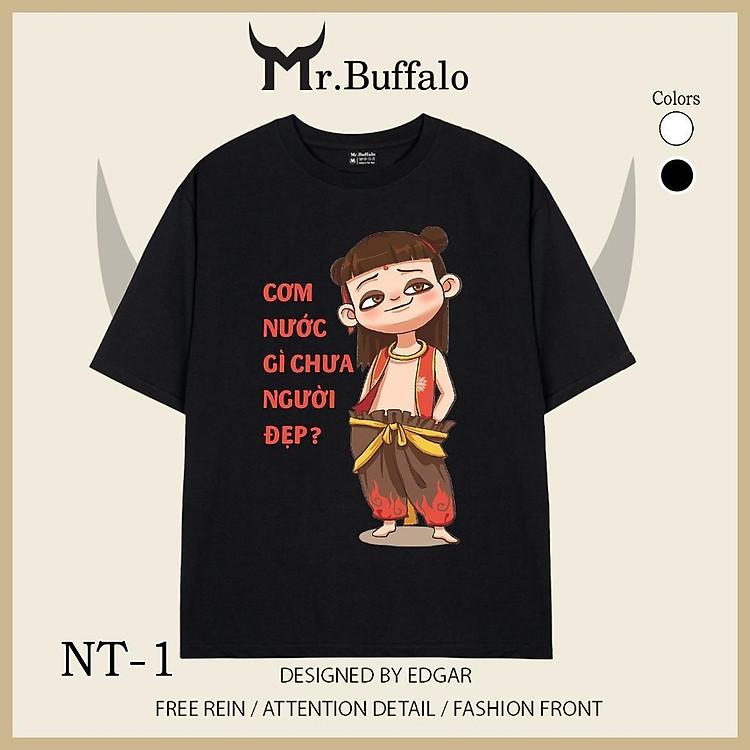Áo Phông Oversize Local Brand Mr.Buffalo Na Tra Cotton 100% Bền Màu Sắc Nét