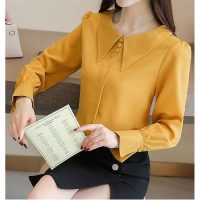 Áo sơ mi cổ sen 3 nút món quà tặng ý nghĩa dành cho phụ nữ hiện đại