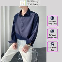 Áo sơ mi nam MRD04 tay dài dáng rộng chất liệu lụa cao cấp bền đẹp và ít nhăn
