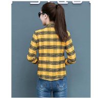 Áo sơ mi nữ kẻ sọc NH22 thiết kế phối màu hiện đại cho vẻ ngoài luôn tươi trẻ