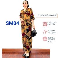 Áo sơ mi nữ trung niên lụa Hàn Châu khuy cài sang trọng không nhăn không xù Tuấn Tú Store 68