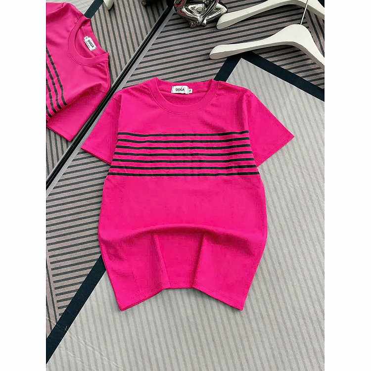 Áo thun babytee kẻ sọc DOGA mã 181 borip cotton xịn đủ size 35kg-68kg cho phong cách hiện đại