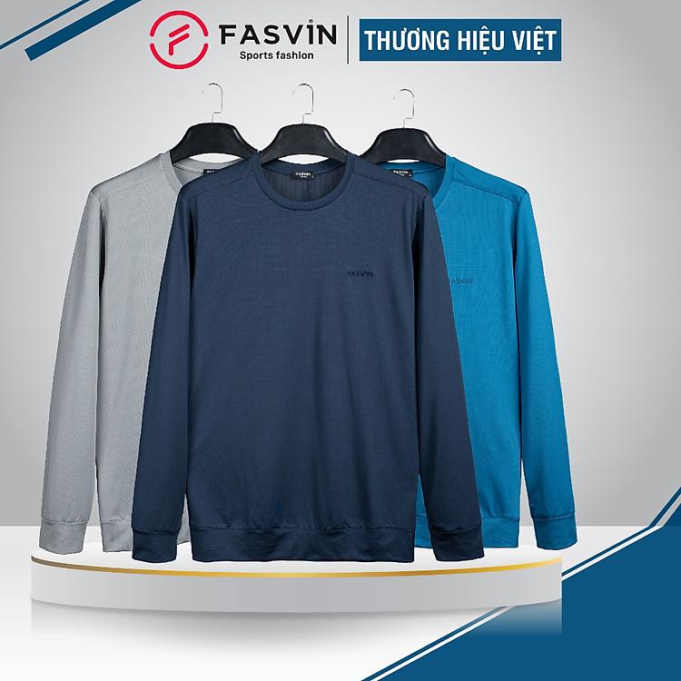 Áo thun dài tay nam Fasvin AD23596.HN chất liệu thể thao mềm mại hàng hiệu chính hãng Fasvin