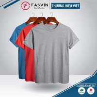 Áo Thun Nam Fasvin TS20218.HN Cotton Trơn Đa Năng Co Giãn Và Thấm Hút Tốt